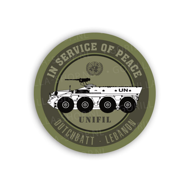 YP-408 sticker (UNIFIL) groen