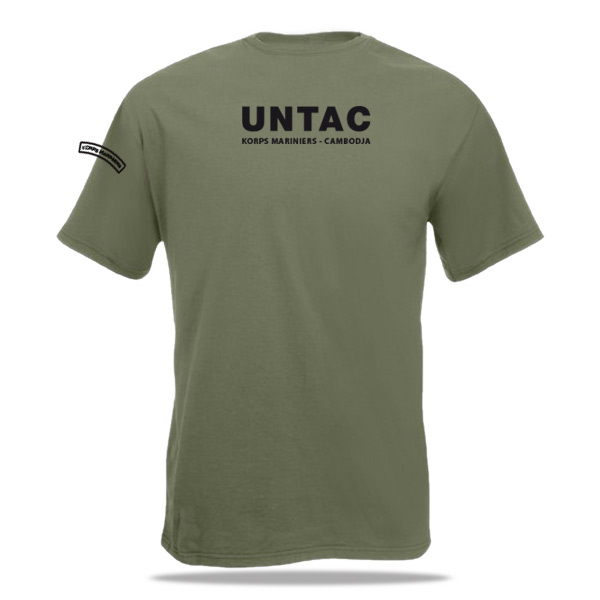 Cambodja UNTAC GROEN t-shirt - Afbeelding 2