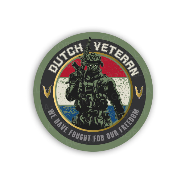 Veteraan - DUTCH VETERAN (Full Color) sticker