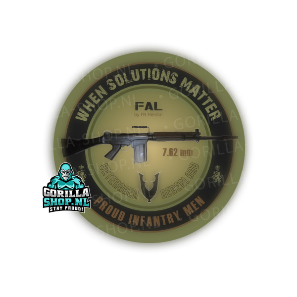Veteraan - INFANTERIE sticker (FAL)