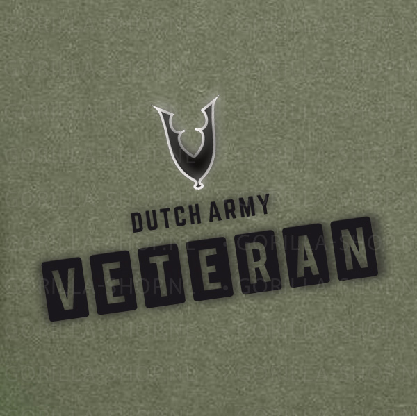 Veteraan DUTCH ARMY t-shirt (legergroen) - Afbeelding 5