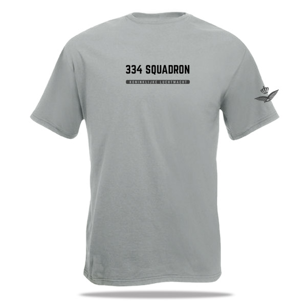 Vliegbasis Eindhoven SHIELD t-shirt (grijs) - Afbeelding 2