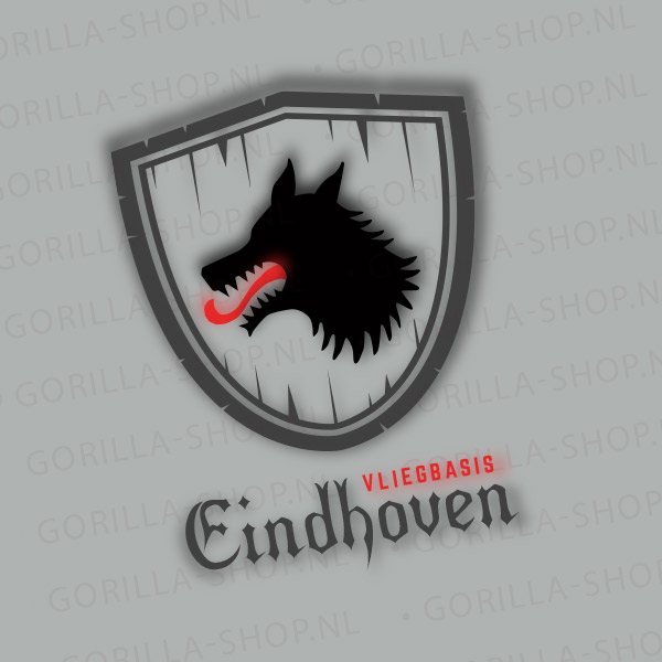 Vliegbasis Eindhoven SHIELD t-shirt (grijs) - Afbeelding 5