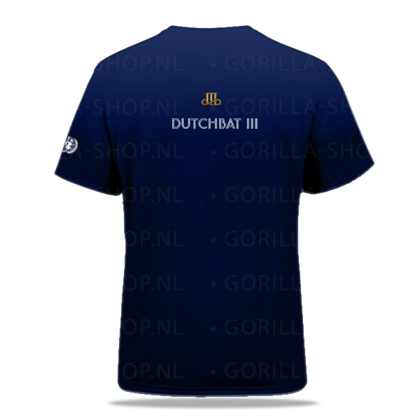 Dutchbat III t-shirt (navy blue) - Afbeelding 2