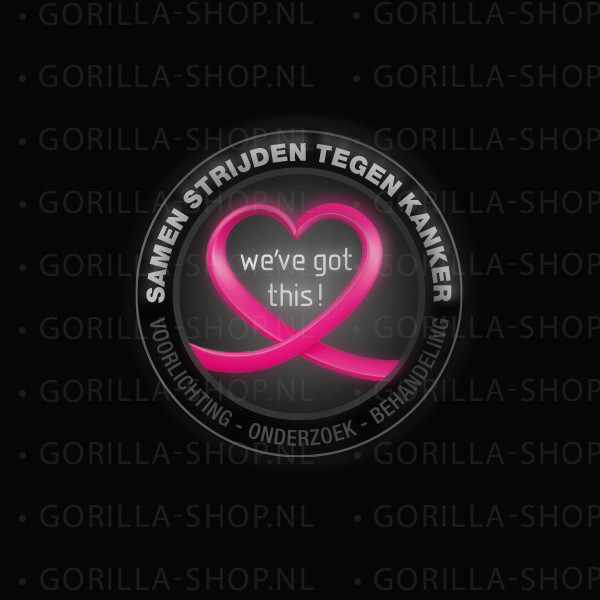 Fight Cancer t-shirt (zwart) - Afbeelding 4