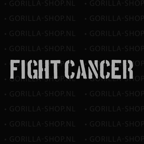 Fight Cancer t-shirt (zwart) - Afbeelding 5