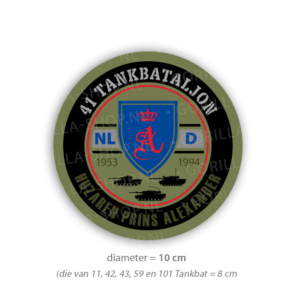 Sticker 41 Tankbataljon