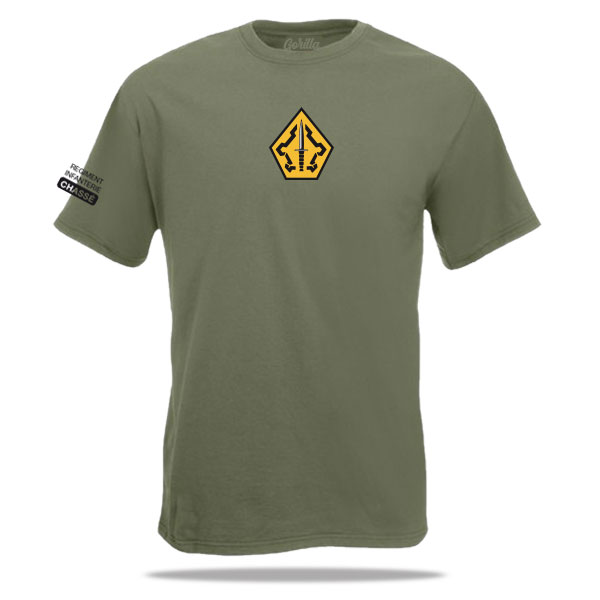 shirt van het 43e pantserinfanterie bataljon