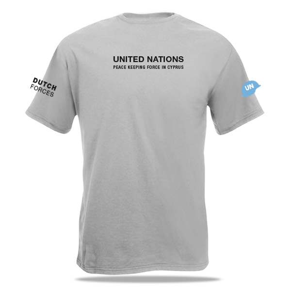 Achterzijde UNFICYP t-shirt