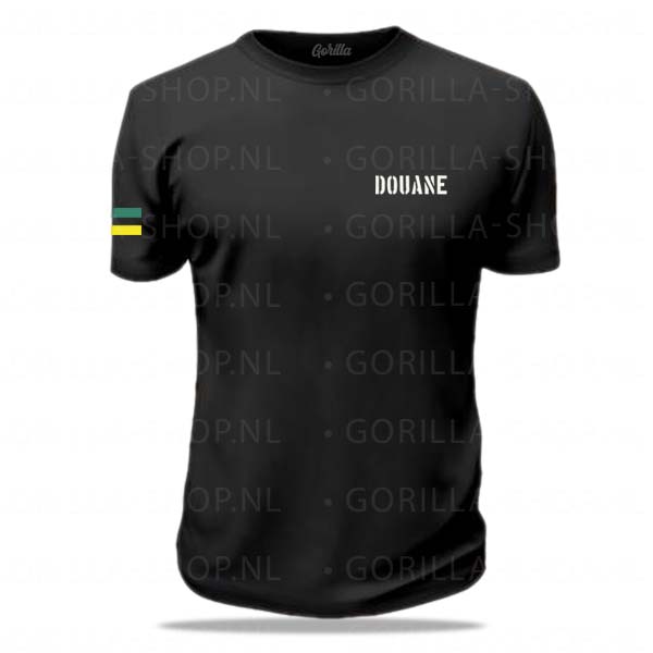 Zwart Douane t-shirt
