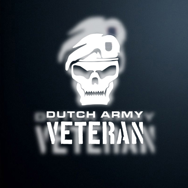 sticker Dutch Army veteran