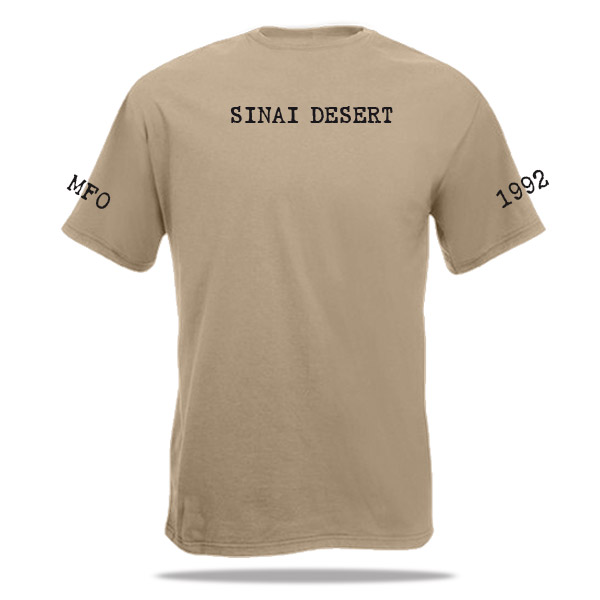 Sinai Desert opdruk op t-shirt