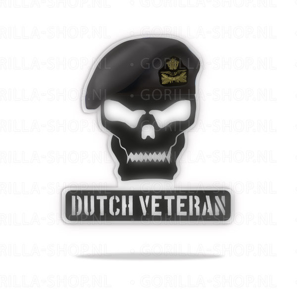 Veteraan-SKULL-Vrijstaand-KLU-zwart1 veteranensticker Skull