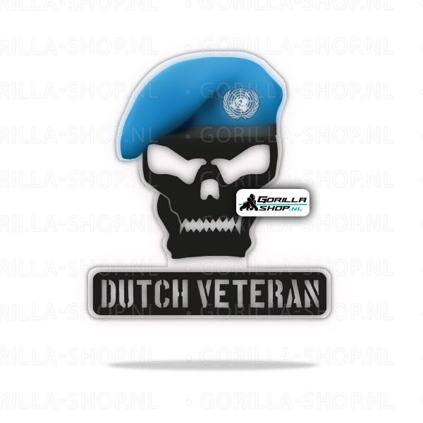 Veteraan-SKULL-Vrijstaand-VN-wit1 VN Veteranensticker Skull
