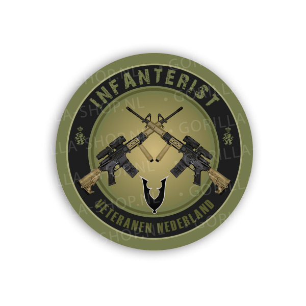 Sticker Veteraan Infanterie